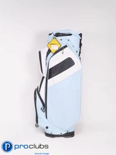 New! Ladies Callaway ORG 14 White / Ice Blue 14-Way Cart Bag w/ Rainhood 503495