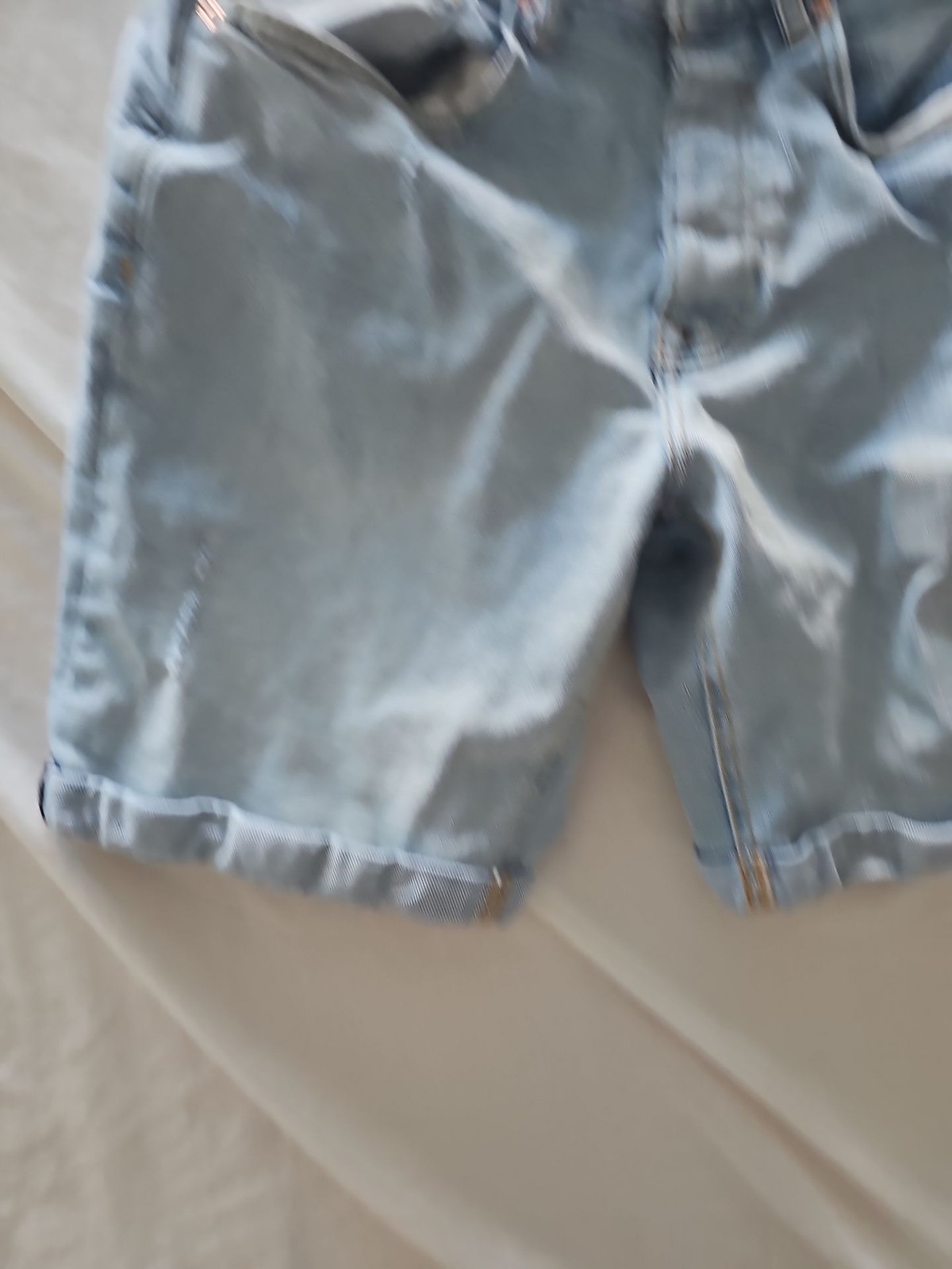 H&M Light Wash Denim Shorts W30 image 3