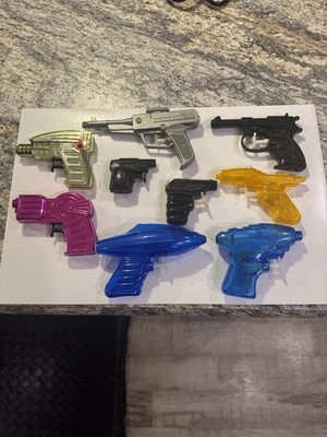 Vintage Space Squirt Gun Lot 9 Park Plastics Hong Kong Spy Toy P38