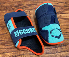 Chas McCormick 2025 Astros Game Used Evoshield Elbow Ankle Guard Set AUTO Match