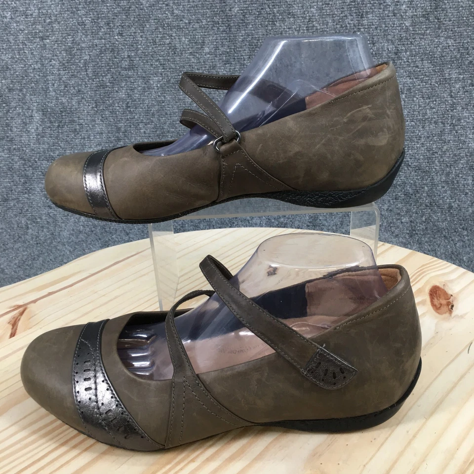 Ziera Shoes Womens 42 W Xray Super Support Brown Mary Jane Flats Casual Leather - Image 2 of 4