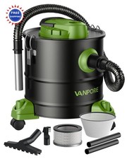 Cleaner Vacuum 5.2 Gallon 1200W Suction Power Wheeled Base Pellet Stoves Ash