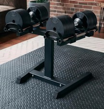 Verstellbare Kurzhantel-Paar 2 x 32 kg (Mit Ablage/St&auml;nder)