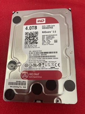 Festplatte Western Digital WD40EFRX WD RED 4 TB 3,5'' SATA III NASWARE HDD