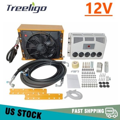 DC 12V Split Air Conditioner Electric Parking Truck Cab A/C For Truck Caravan RV