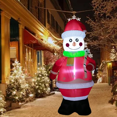 7FT Christmas Inflatable Snowman--Xmas Snowman Blow Up Yard Decor Christmas O... - Picture 4 of 5