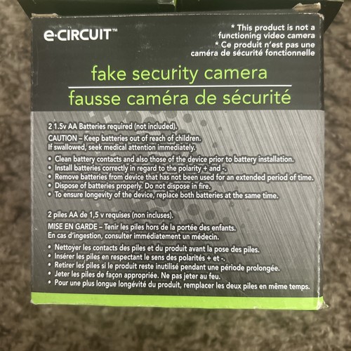 3 Pack Simulated Security Camera Indoor W/ Red Flashing Light Batteries Included - Picture 10 of 11