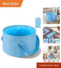 Elegant Travel Foot Bath   Portable 10.6 Inch Soaking Basin with Handles