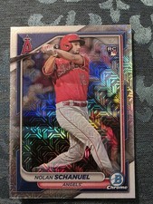 2024 Topps Bowman Chrome Baseball Nolan Schanuel #47 RC Rookie Mojo Refractor