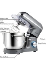 Aucma Edelstahl-Schüssel Für Standmixer SM-1518N – 6,5 Liter, Spülmaschinengeeignet