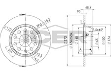 Bremsscheiben für Audi A1 A3 Cabrio Limo Q2 TT Coupe Ford Tourneo ab 03->