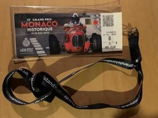 Historic Monaco Grand Prix 2022 Race Ticket In Original Sleeve & Lanyard