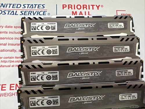 Micron Ballistix Sport 16GB (4x4GB) DDR4 Desktop 2400MHz (BLS4G4D240FSB.8FBD) - Picture 2 of 4