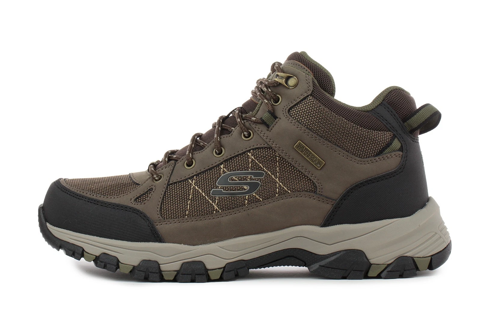 Skechers Selmen Melano Brown Waterproof Men's Hiking Boots Shoes UK 8-10