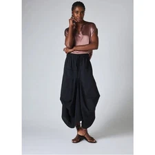 Ruti The Light Poplin Go-To Skirt Large Midi Black Lantern Art To Wear Scandi