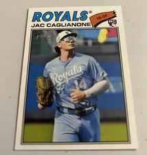 2026 Topps Heritage Jac Caglianone RC Rookie Base Royals
