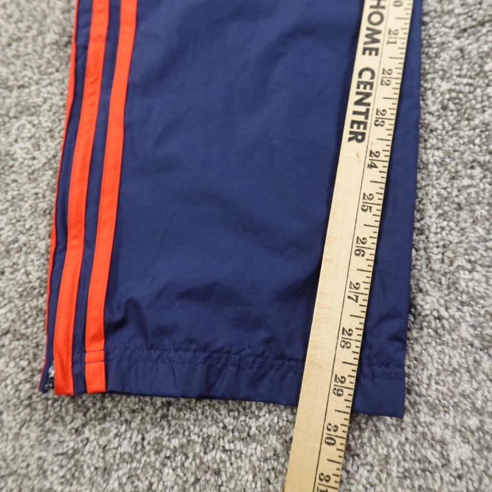 VTG Adidas Pants Mens M Blue Zip Warmup Track Windbreaker Jogger Gym Workout Y2K - Image 4 of 4