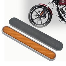 Cubierta de alforja trasera adhesiva reflector de patas de horquilla inferior delantera para Harley Sportster