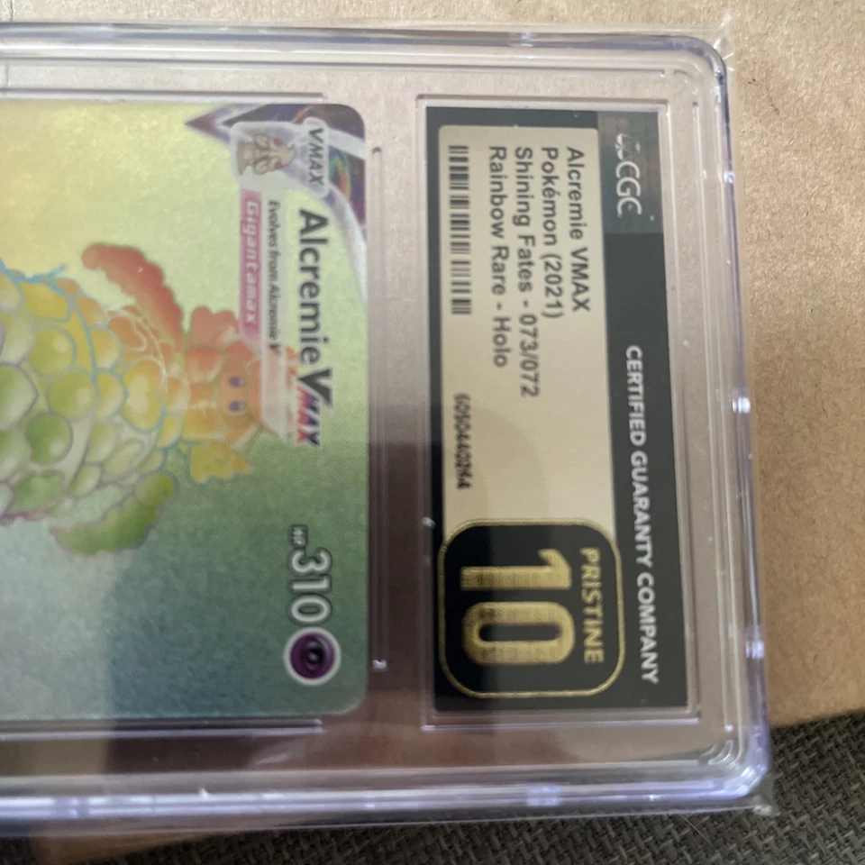 CGC Pristine 10 Alcremie VMAX 073/072 Rainbow Shining Fates Pokémon Card - Image 4 of 4