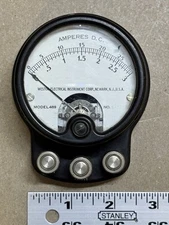Weston Electrical Instrument Amperes D.C. Model 489 Vintage USA Made