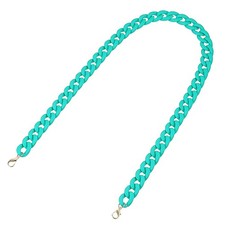 Acrylic Purse Strap,35.4" Matte Bag Chain Replacement Lake Blue