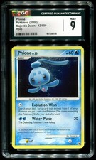 CGC 9 Phione Holo Rare Majestic Dawn 2008 Pokemon Card #12