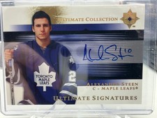 2005-06 UD ULTIMATE COLLECTION SIGNATURES ALEXANDER STEEN AUTO MAPLE LEAFS US-ST