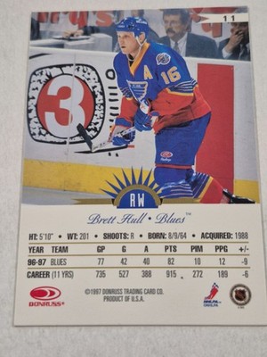 1997-98 leaf #11 brett hull fractal matrix | eBay