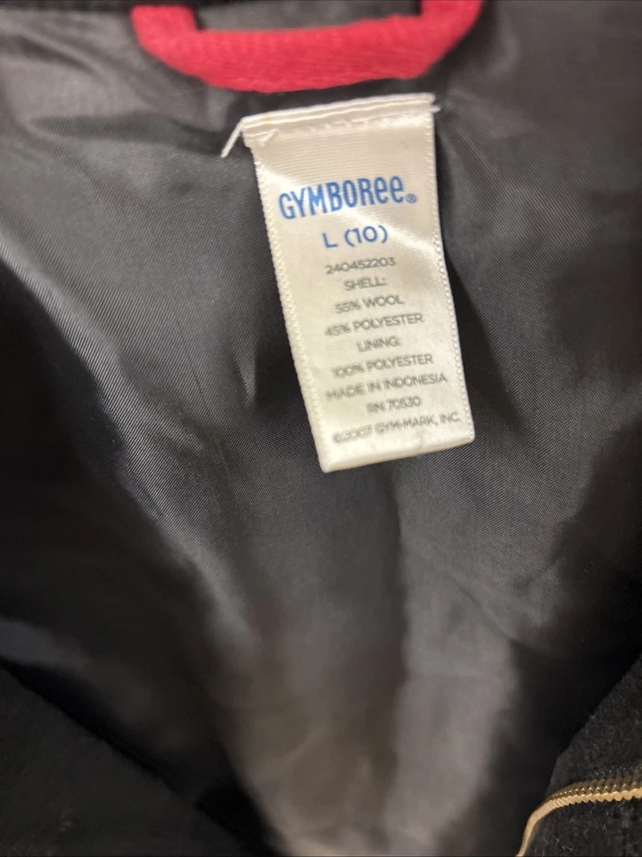 Chaqueta de Vestir Gymboree Mezcla de Lana Forrada Principios 2000’s Talla 10 Negra Foto 2 de 4