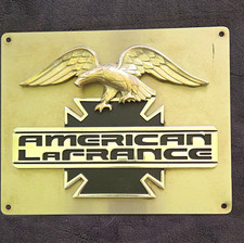 American LaFrance Eagle Metal Fire Department Plaque Sign Plate