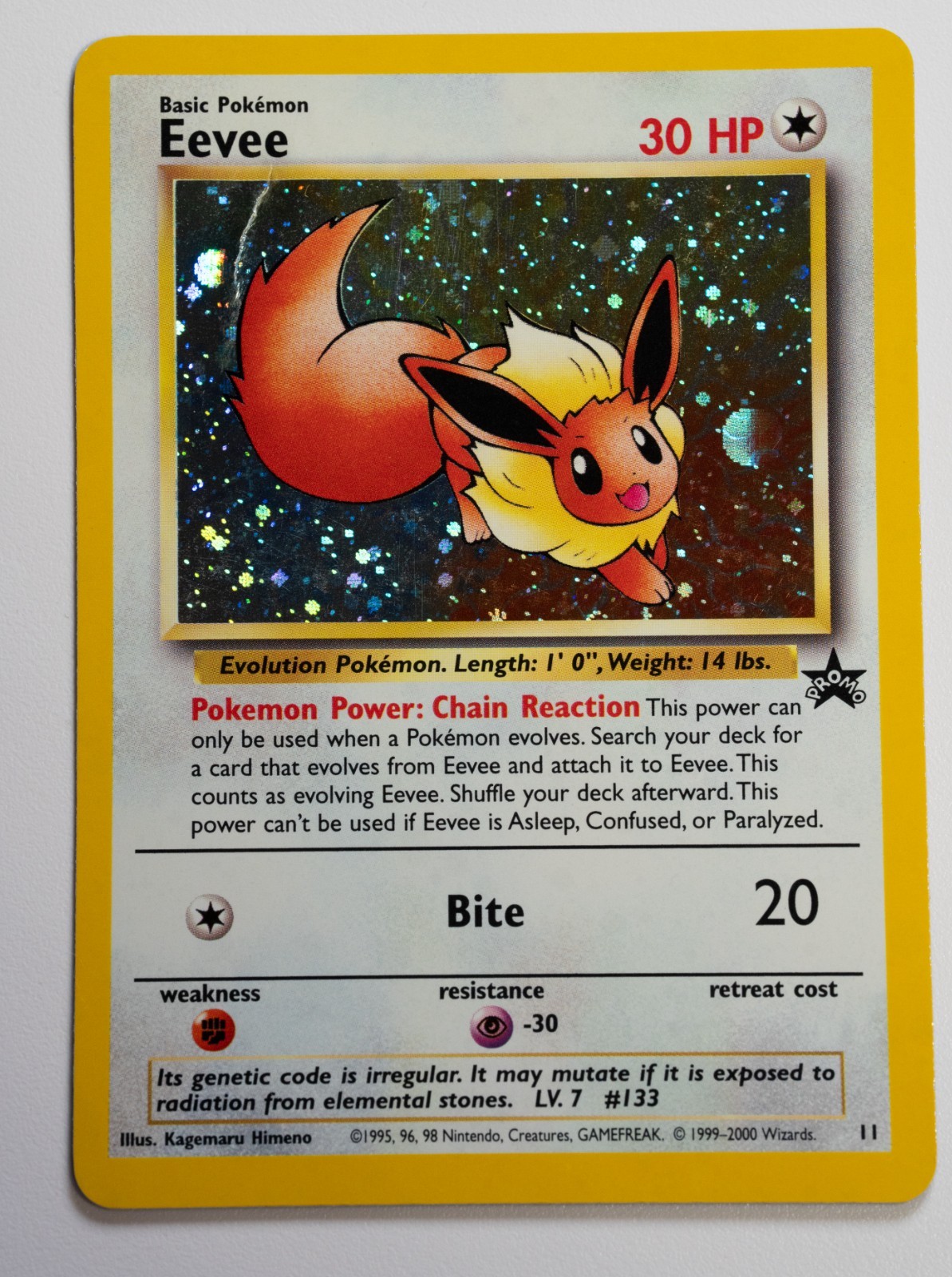Pokemon - Eevee 11/53 - Black Star Promo Holo - WOTC
