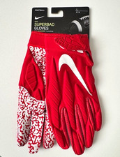 Nike Superbad 5.0 Football Gloves Men's Large University Red/White
