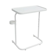 Adjustable Height Sofa Side Table Foldable Metal Console Table  Laptop