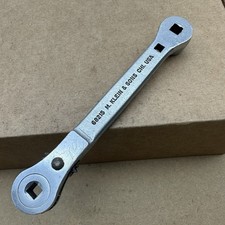 Vtg 68215 M Klein & Sons Tools Ratchet Combination Elect Wrench 1219lr-cb16 VGUC