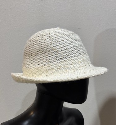 Twiggy London lightweight cream straw hat off white adjustable band New NWT