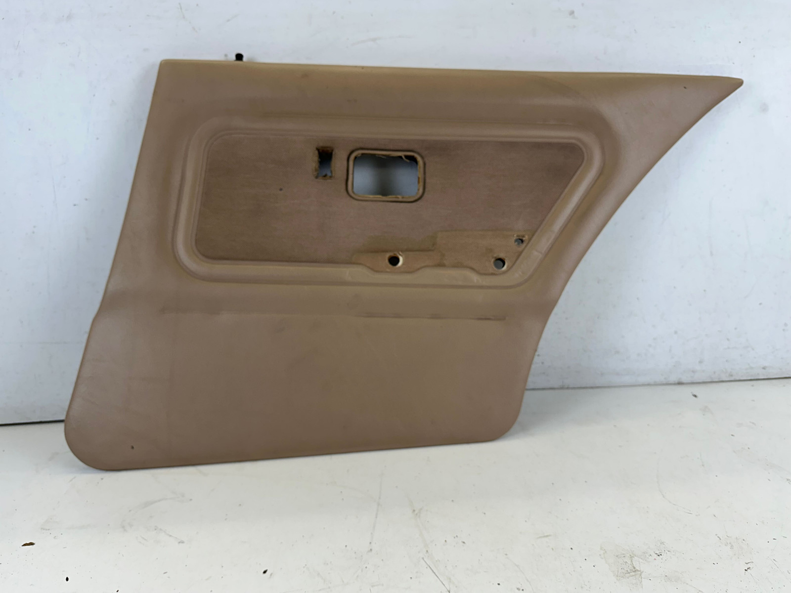 BMW 325i Right Rear Sedan Cloth Door Card Panel Beige E30 84-92 Pwr Window 318i