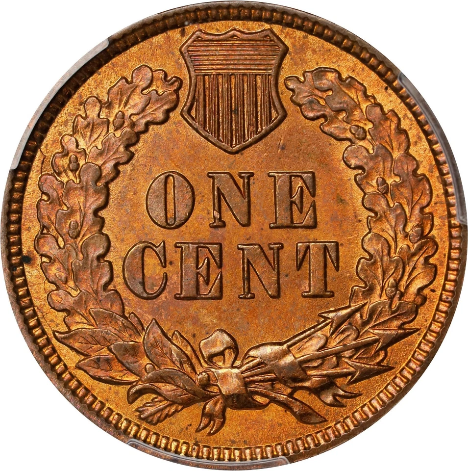 Indian Head Cent 1880 PCGS MS-64 RB! About 85-90% Red! Superb near-Gem! - Image 2 of 4