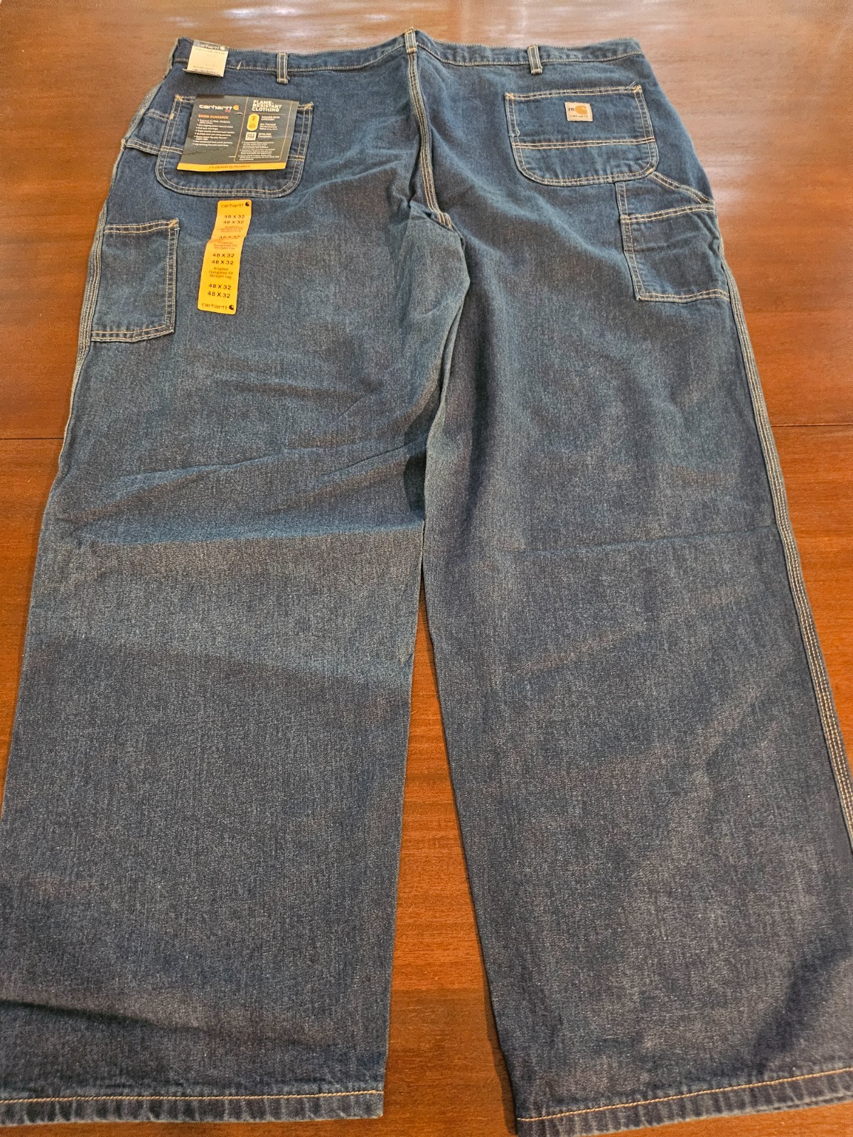 Carhartt Carpenter Jeans FRB13-DNM Size 48 x 32 New With Tags thumbnail 7