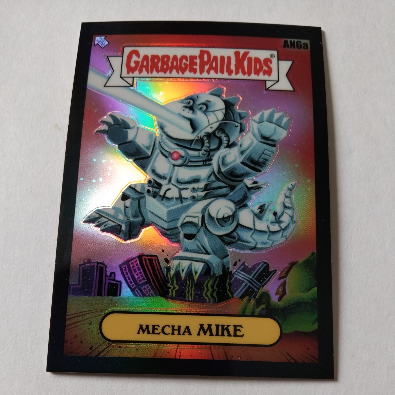 Gpk 2021 Chrome Series 4 Mecha Mike Black Refractor 99 AN6a