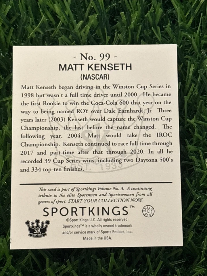 2022 Sports Kings Gum Mini Matt Kenseth #99 Nascar - Image 2 of 2