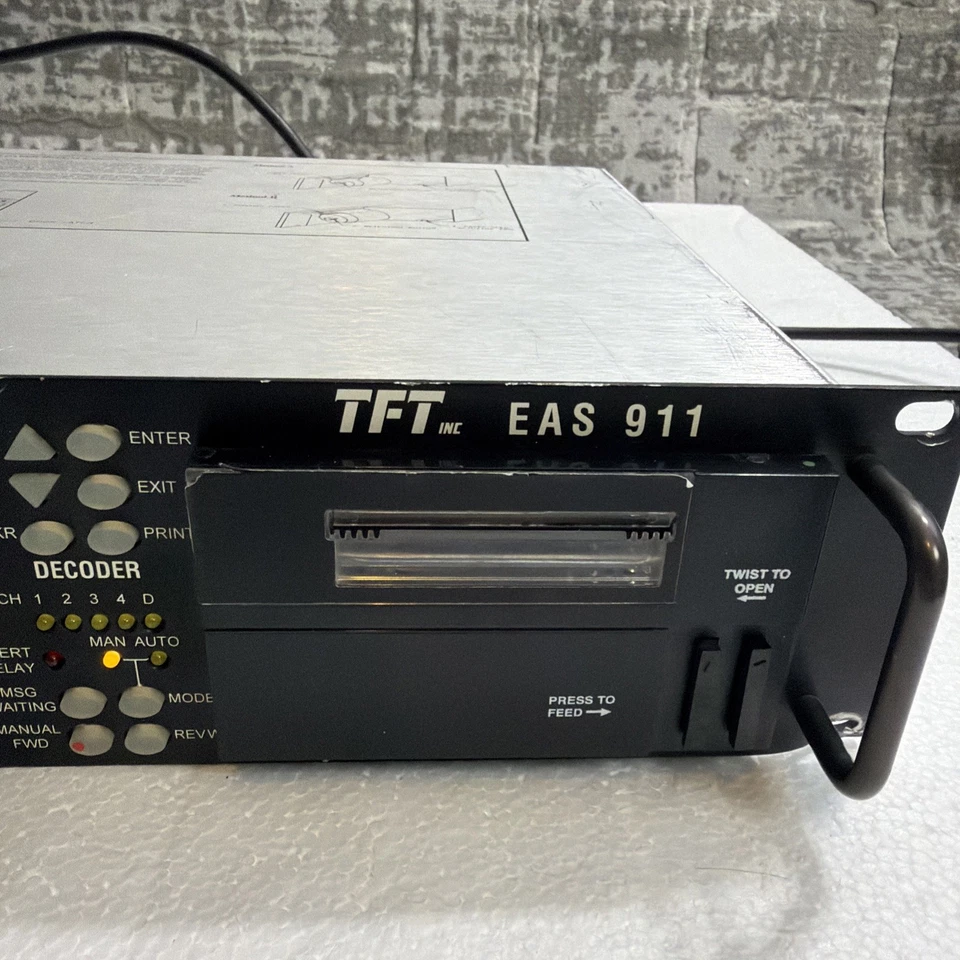 Codificador/decodificador de sistema de alerta de emergencia TFT EAS 911 con impresora térmica Foto 3 de 4