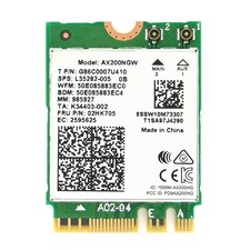 WiFi 6 Dual Band Adapter for Intel AX200  M.2 Interface 802.11ax for PCs  Up