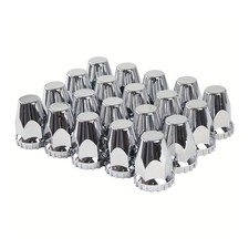 33mm Lug Nut Covers Chrome Tube Style Plastic Screw On For Semi Truck 20pcs 33mm Lug Nut Covers Chrome Tube Style Plastic Screw On For Semi Truck 20pcs