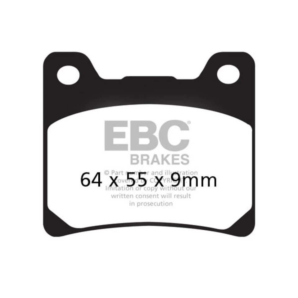 Pastillas de freno delanteras YAMAHA VMAX 1200 1986-1993 PRO HH EBC Foto 2 de 4