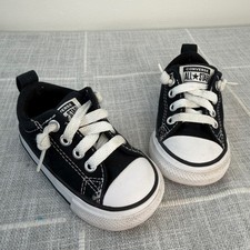 Converse Low Tops Baby Toddler Size 4 Black Street Ox Low Top Sneakers