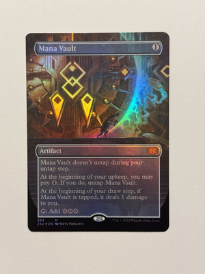 Mana Vault (Borderless) Double Masters 2022 Foil NM Free Ship