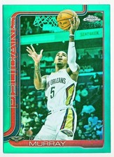 2025-26 Topps Chrome Dejounte Murray Teal Refractor #186 (008/299)