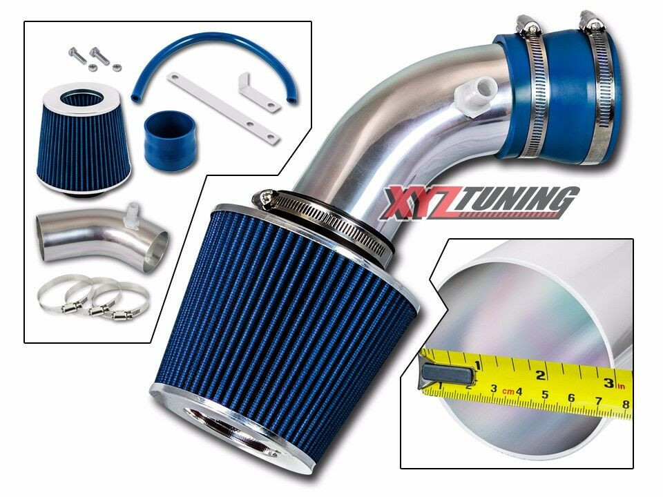 3" BLUE Short Ram Air Intake Kit + Filter 2004-2008 Pacifica 3.5L 3.8L 4.0L V6