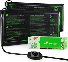 MET Certified 2 Pack Seedling Heat Mat, Adjustable Temperature Waterproof Durab