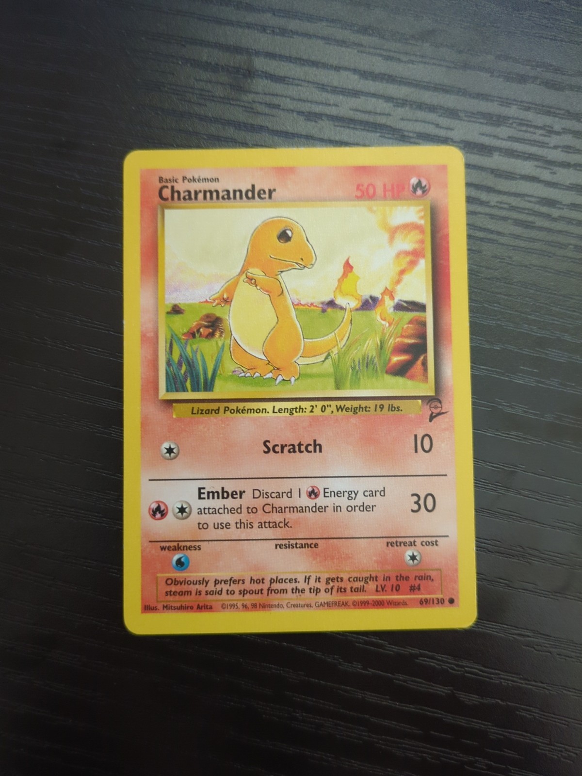CHARMANDER 69/130 Base Set 2 Pokemon Card LP